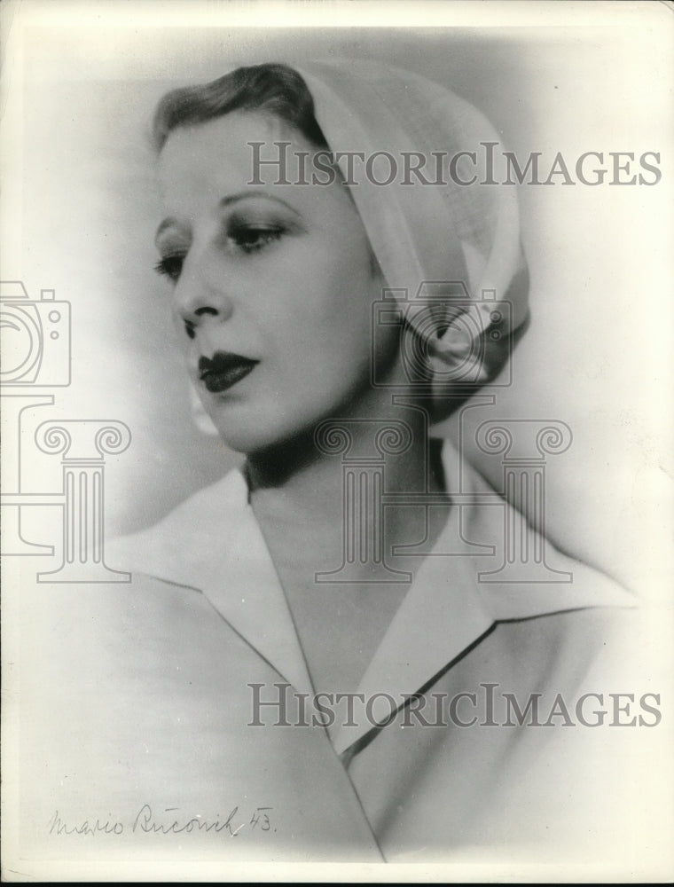 1944 Press Photo Madame Elena Lupesen - Historic Images