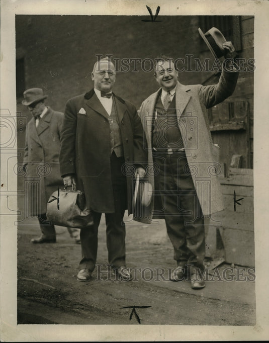 1927 Press Photo Hermangeltinain & Marshal Geo. Stauffer - Historic Images