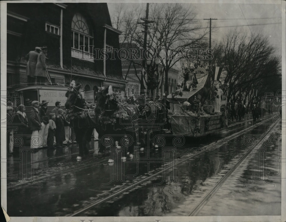 1931 Press Photo Fresno, Calif&amp; Governor&#39;s Inaugration  parade - Historic Images