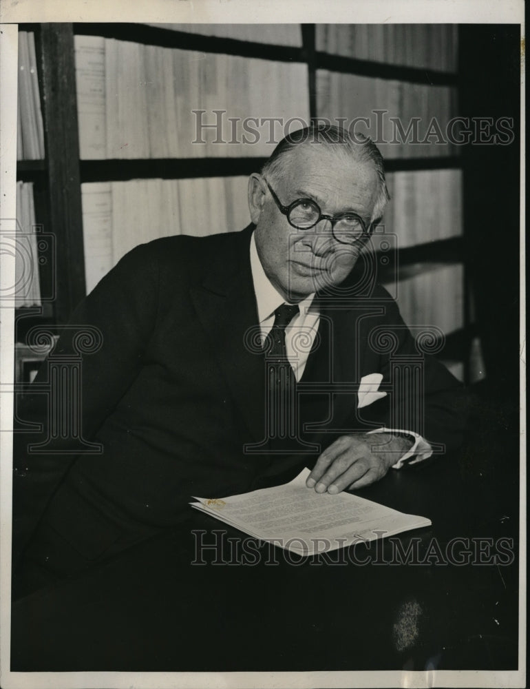 1931 Press Photo Clarence W. Wooley Chairman of Board of the American Radiator Corporation - Historic Images