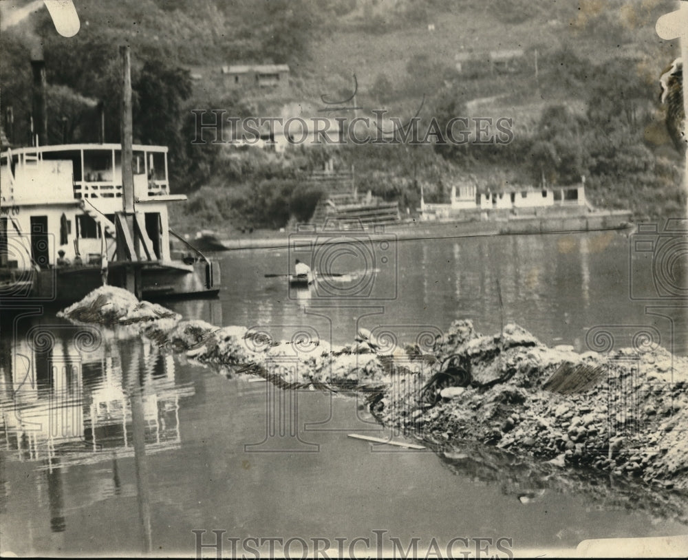 1925 Press Photo Konawhi River near cabine Creek Cleveland Ohio Trail - Historic Images