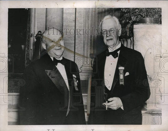 1937 Press Photo Dr. J.H.J Upham, Dr. Hey American med. Assn. Convention  Atlantic City, NJ - Historic Images