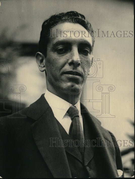1922 Press Photo Claudio Urrulia of Venezuela - Historic Images