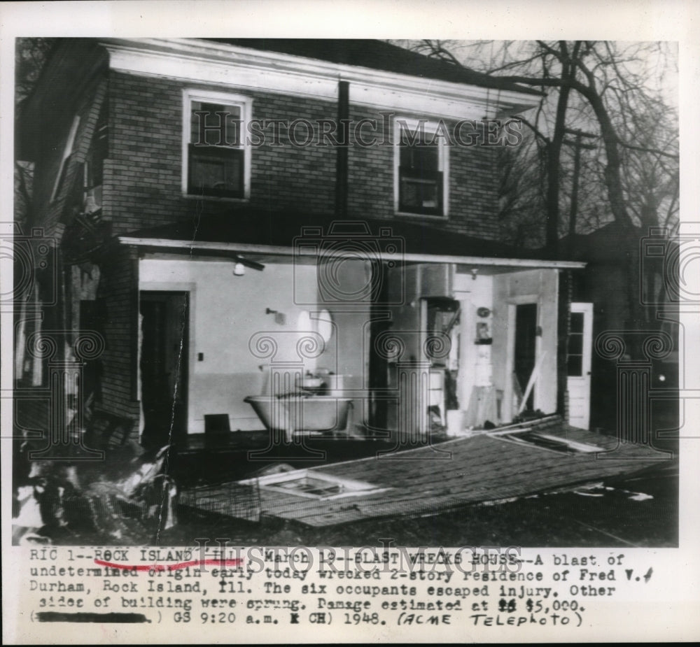 1948 Press Photo Tornado aftermath - Historic Images