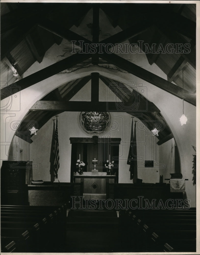 1945 Press PhotoNavy Family Chapel Located In Long Beach CA - Historic Images