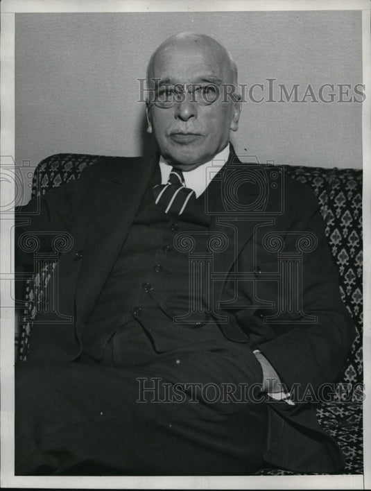 1934 Press Photo Edward Filene, an American businessman and philanthropist - Historic Images