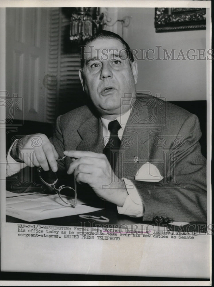 1953 Press Photo Rep Forrest Harness Of Indiana - Historic Images