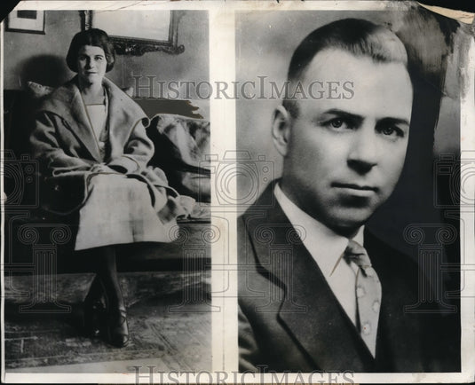1932 Press Photo Dr and Mrs WH Kellogg, Ind Univ scientist - Historic Images