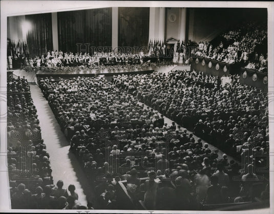 1937 Press Photo DAR opens 46th congress in nations capital washington DC - Historic Images