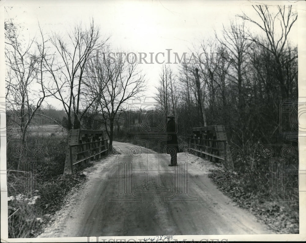 1938 Press Photo The bridge at Henson Creek where Mary Brown was freed. - Historic Images