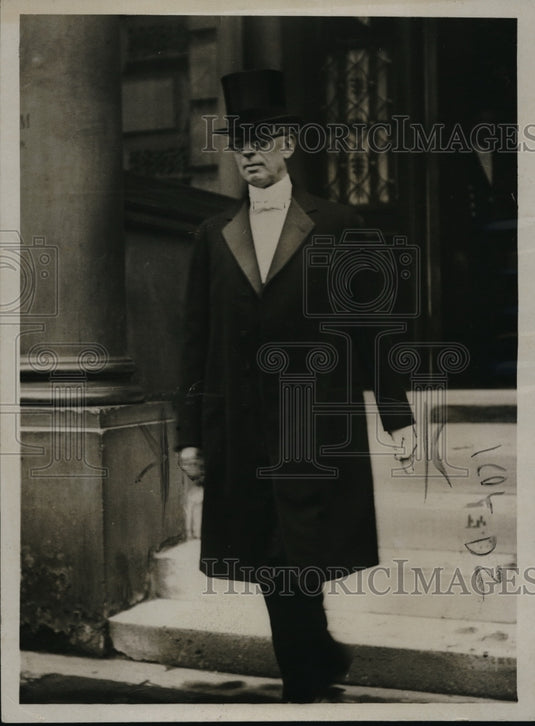 1921 Press Photo Col Harvey Leaving Cheeham Place - Historic Images