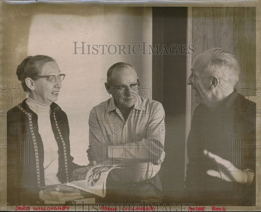1967 Press Photo Aspen Skiing Corp. Doris & Frank Willoughby,Andre Roch - Historic Images