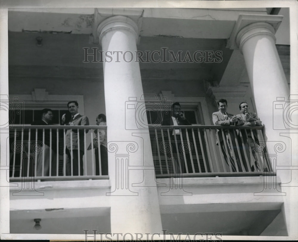 1943 Press Photo Nassau, Bahamas jury for trial of Count Alfred de Marigny - Historic Images