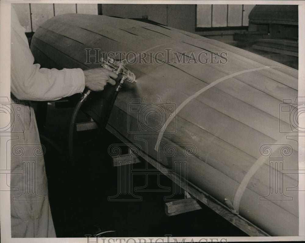 1940 Press Photo Timmm Aircraft Corp New AIrplane Made Of Plastic - Historic Images