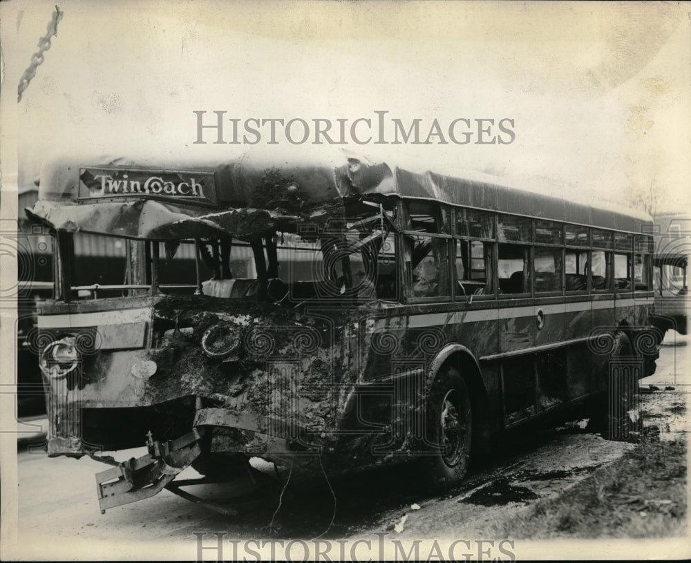 1929 Press Photo Motor bus wreck - Historic Images