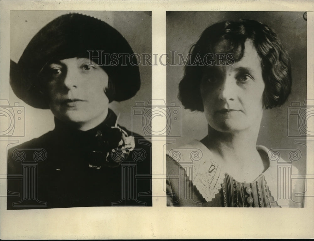 1925 Press Photo Mrs A E McCouas and Mrs Walker - Historic Images