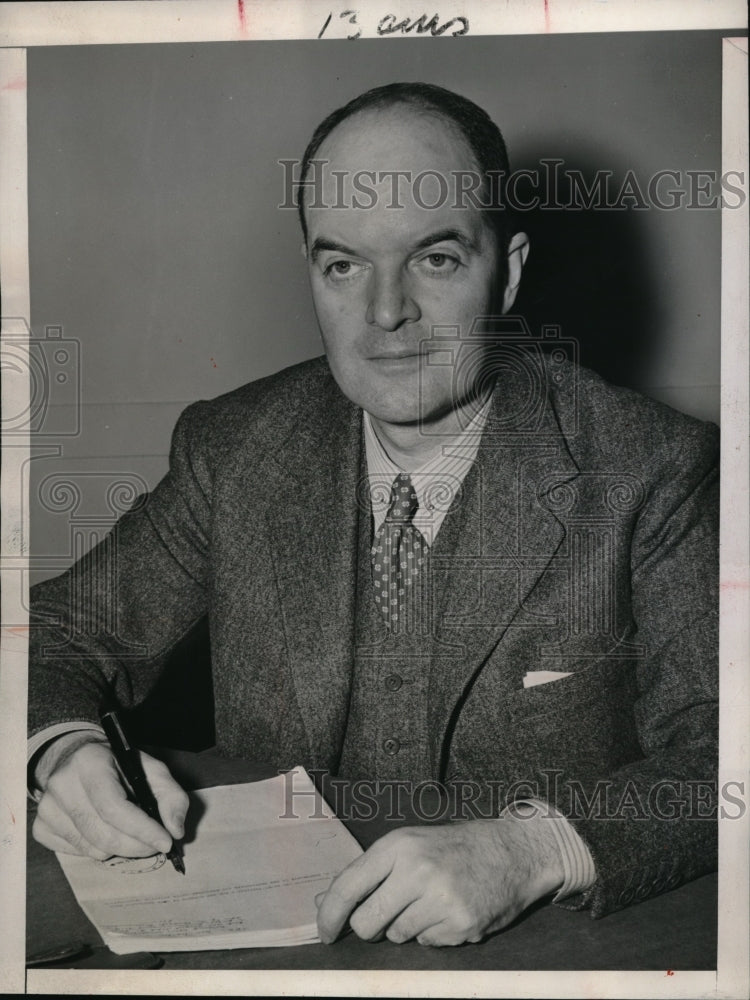 1947 Press Photo DC Garrison Norton to be asst Sec of State for Truman - Historic Images