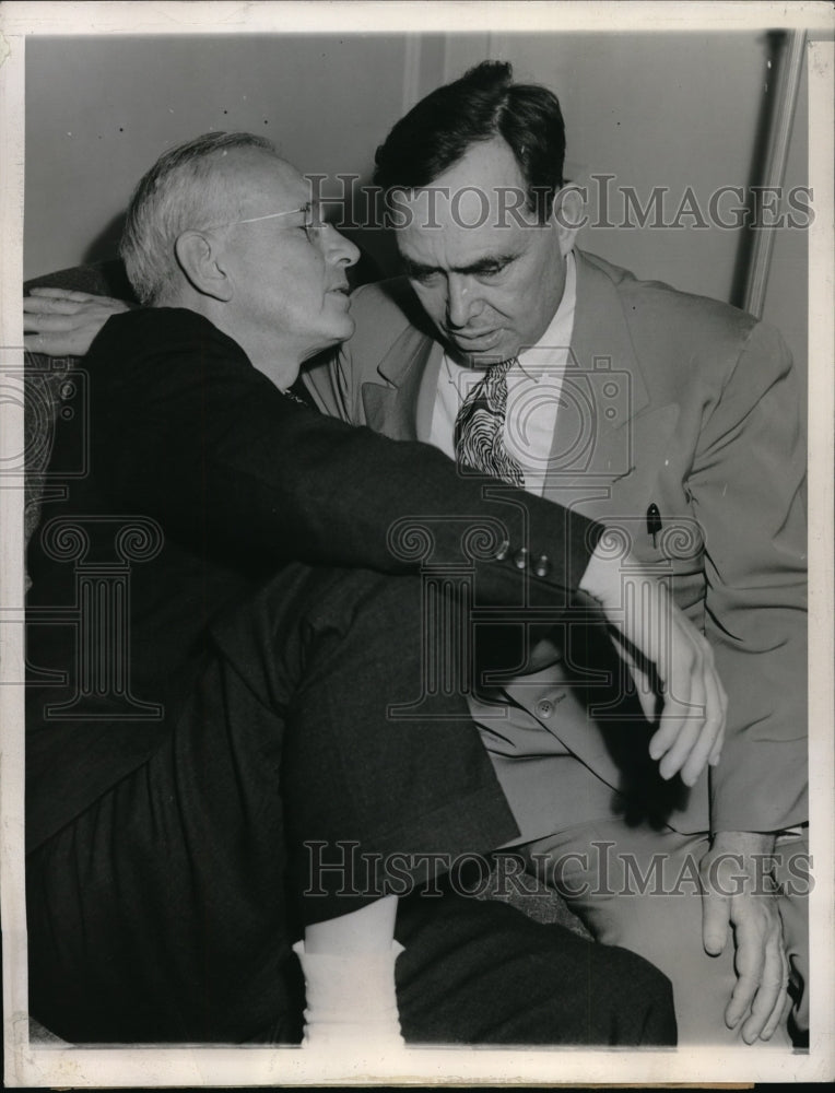 1944 Press Photo Chicago, Ill Alf Landon,GOP Presidential candidate, Joe Martin - Historic Images