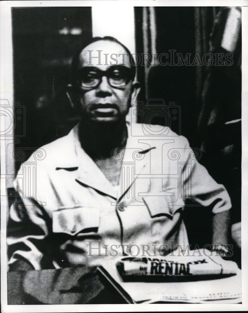 1969 Press Photo Malaysian Deputy Prime Minister Tun Abdul Razak Talks Uprising-Historic Images