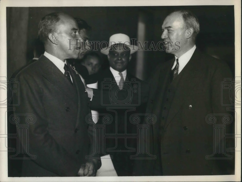 1936 Press Photo Paul Lesh &amp; Wm McCracken campaign for DC seats - Historic Images