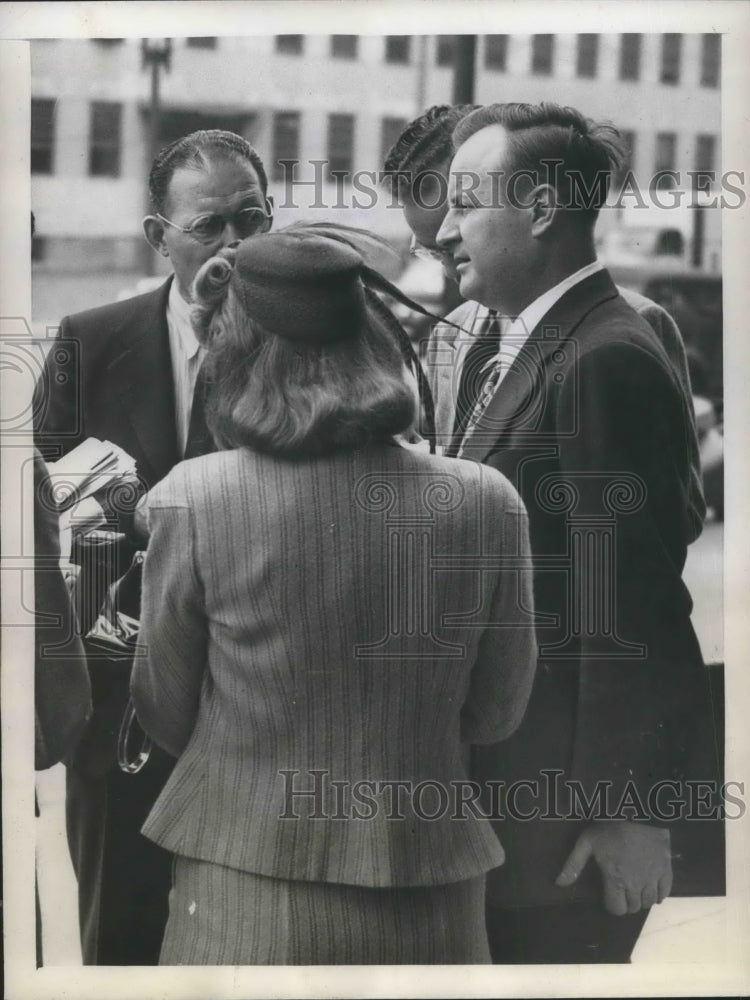 1946 Press Photo DC VJ Malone, President of Marine Firemens Union - Historic Images