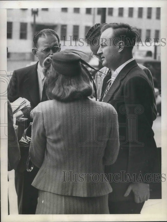 1946 Press Photo DC VJ Malone, President of Marine Firemens Union - Historic Images
