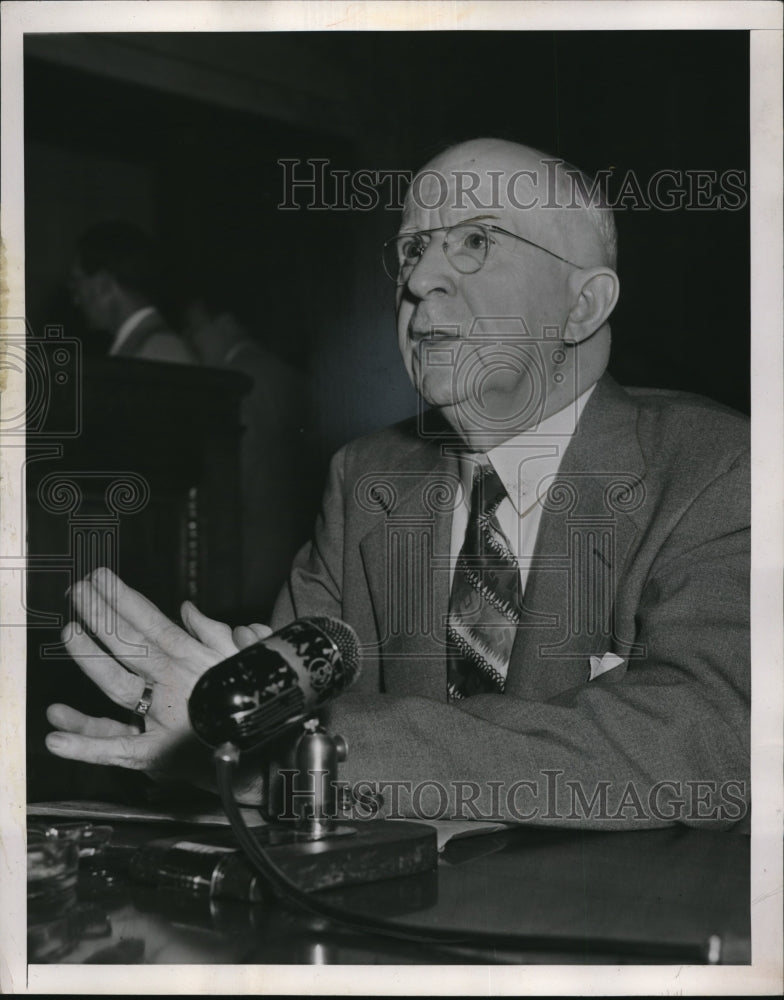 1951 Press Photo DC EJ Toole ex treas of American Lithofold Corp - Historic Images