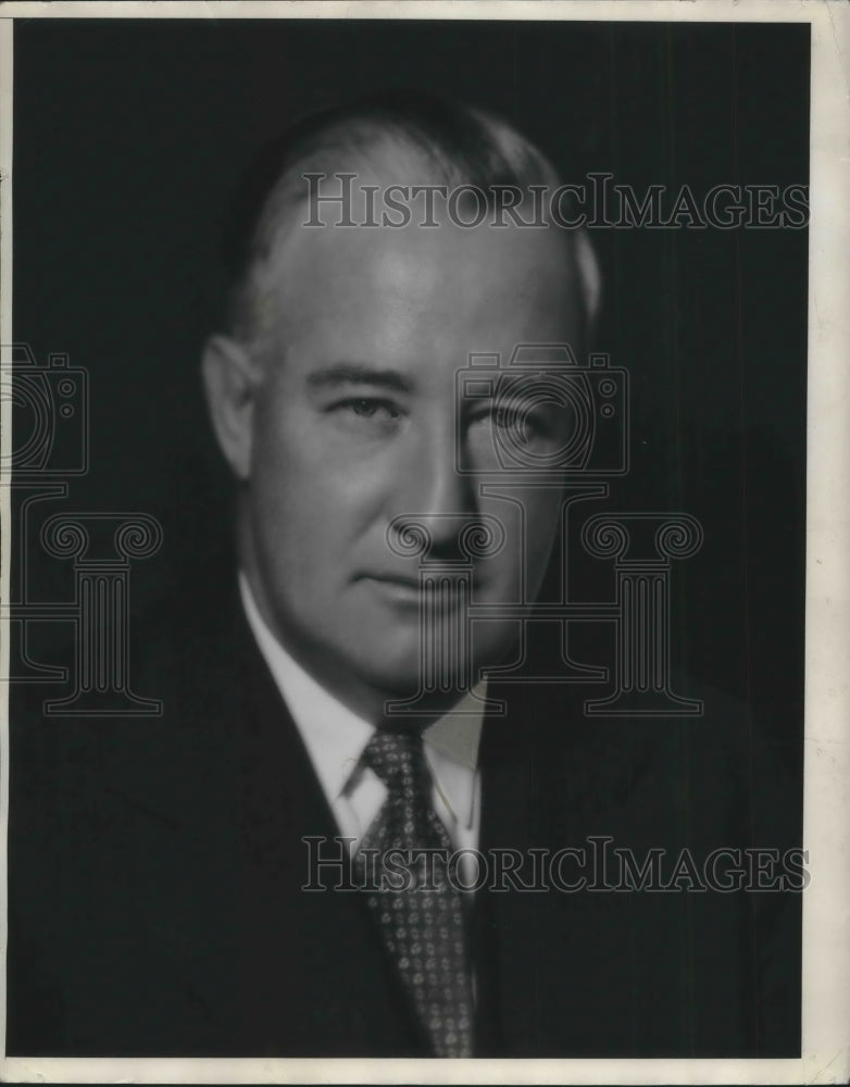 1935 Press Photo E. Denney President, Erie Railroad, Cleveland Ohio - Historic Images