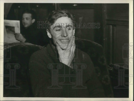 1938 Press Photo Louis Pelletier Canadian surveying member who was lost in woods-Historic Images