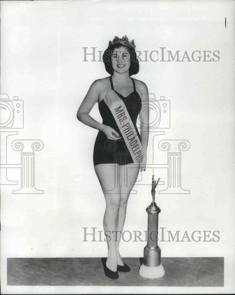 1952 Press Photo Mrs Philadelphia Mrs Betty Jane Harriman - Historic Images