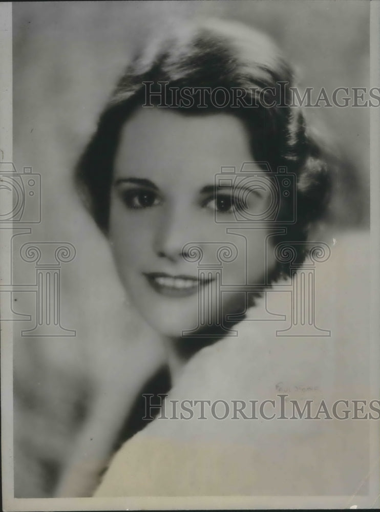 1933 Press Photo Miss Lilyan Dillard was chosen Dental Charm Girl - Historic Images