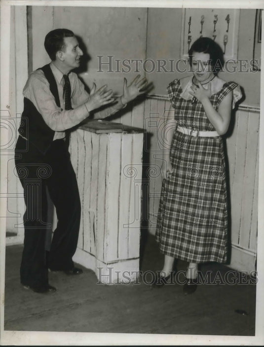 1935 Press Photo Scene From Majestic Showboat - Historic Images