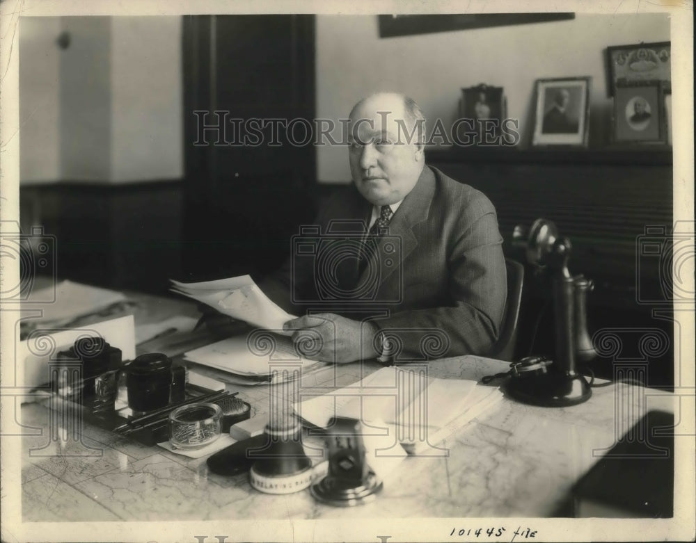1929 Omaha Nebraska, William Jeffers VP of Union Pacific Railroad - Historic Images