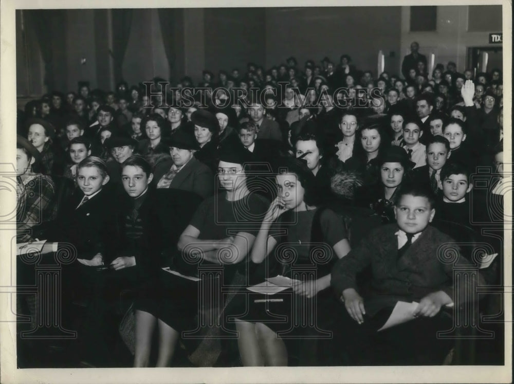 1938 Press Photo Pupils at the Garden Center program - Historic Images