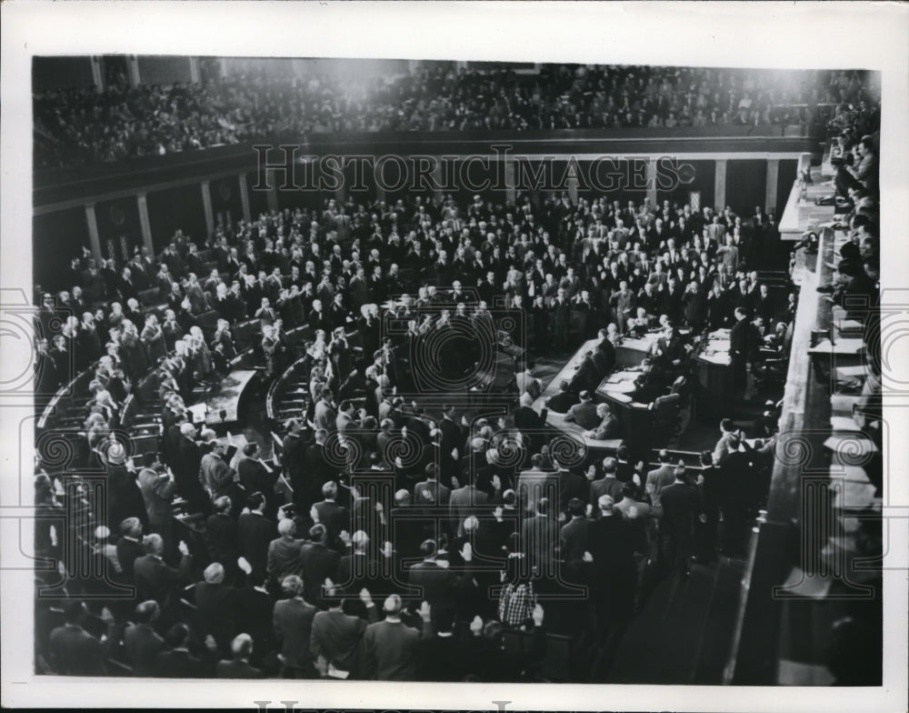 1953 Press Photo View of House of Representative as 83rd Congress Convenes - Historic Images