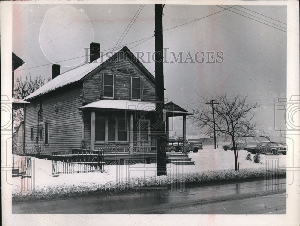 1963 Home of Mrs. Sophia Macha McDougle Covered with Snow - Historic Images