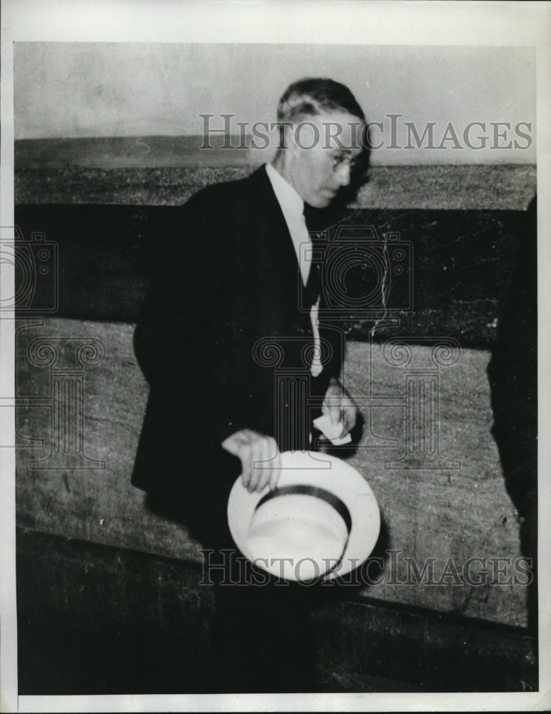 1933 Press Photo Richard Bach Alleged Slayer of Rose McCloskey Goes to Trial - Historic Images