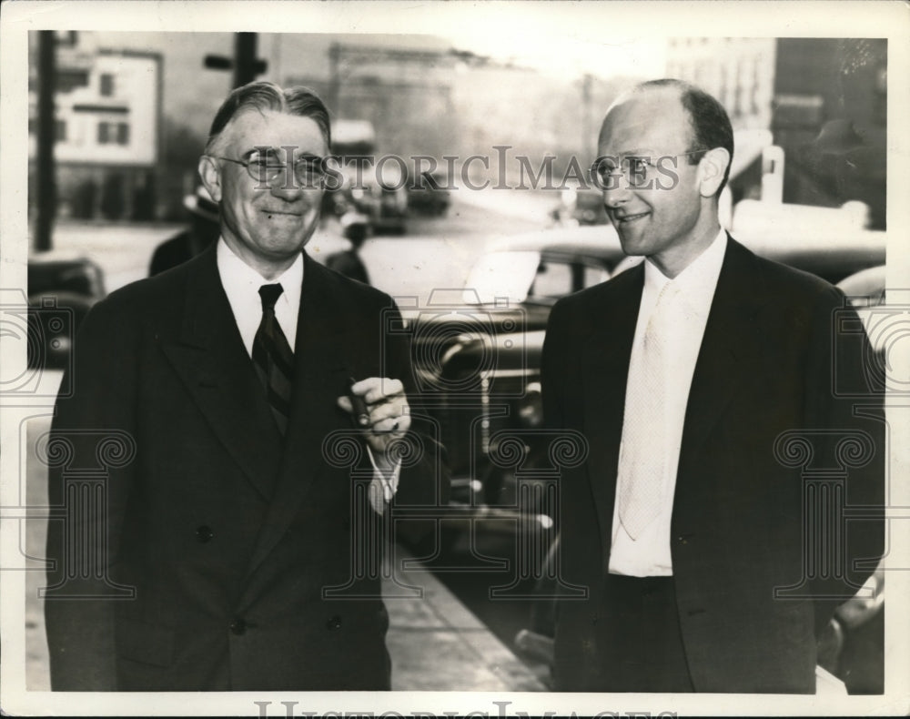 1938 David Liliienthal and Representative Charles A. Wolverton - Historic Images