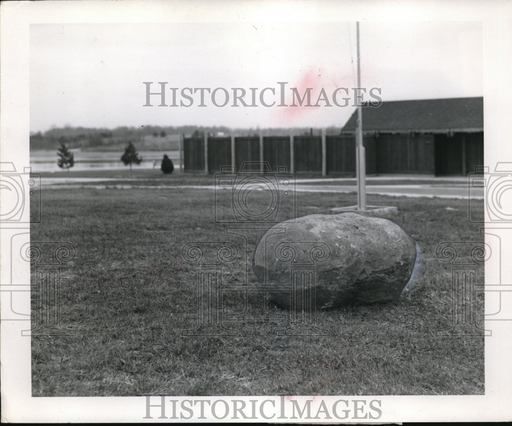 Press Photo Concretion Rock That 381 Million Years Old in Ohio State Parks - Historic Images