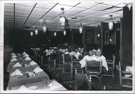 1969 Press Photo Zangiber Room, Port-o' Call Restaurant in Brookpark Rd. - Historic Images