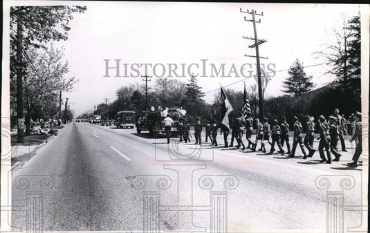 1969 Press Photo Fire prevention week parade in Ohio - Historic Images