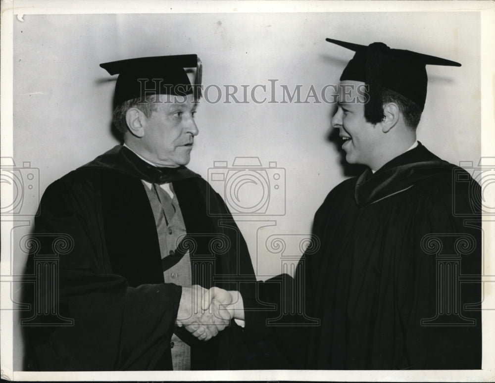 1938 Press Photo PA Law school Irving Segal &amp; Supreme Court Justice OJ Roberts - Historic Images