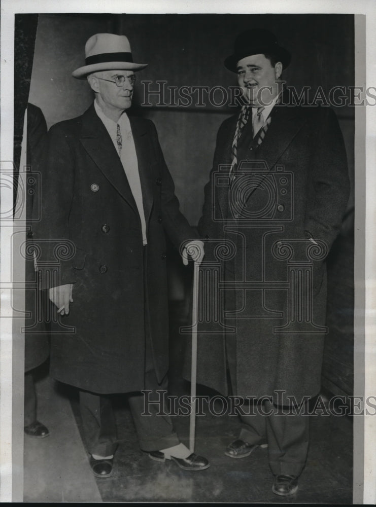 1933 Edward J. Meaney and Attorney Vincent Connor Arrested - Historic Images