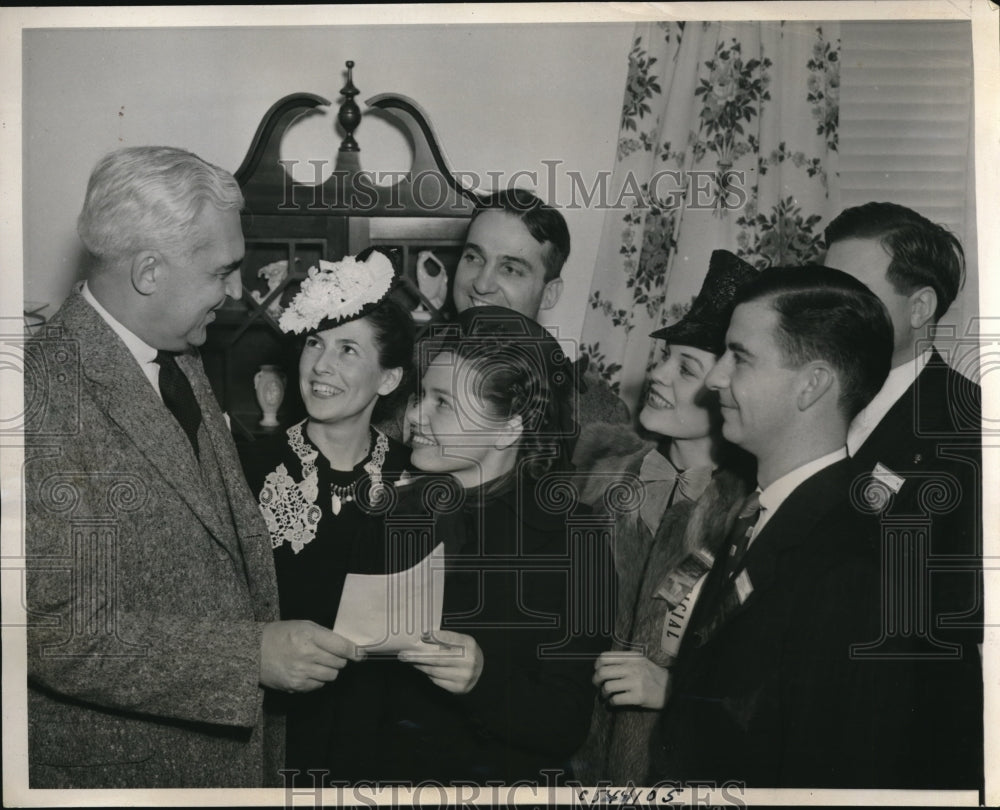 1940 Press Photo Paul V. McNutt Campaigns in Middle West Oklahoma City, Oklahoma - Historic Images