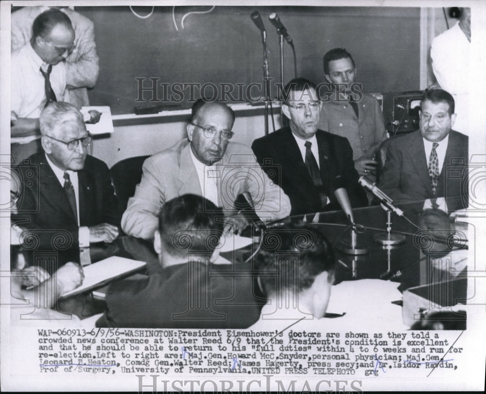 1956 DC Pres Eisenhower's docsMaj Gen H McCSnyder, - Historic Images