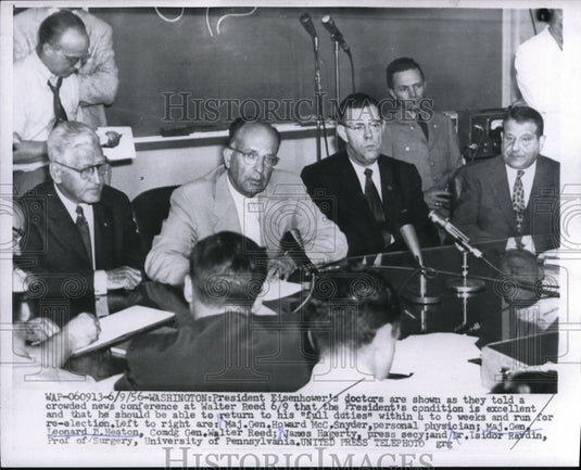 1956 DC Pres Eisenhower's docsMaj Gen H McCSnyder, - Historic Images