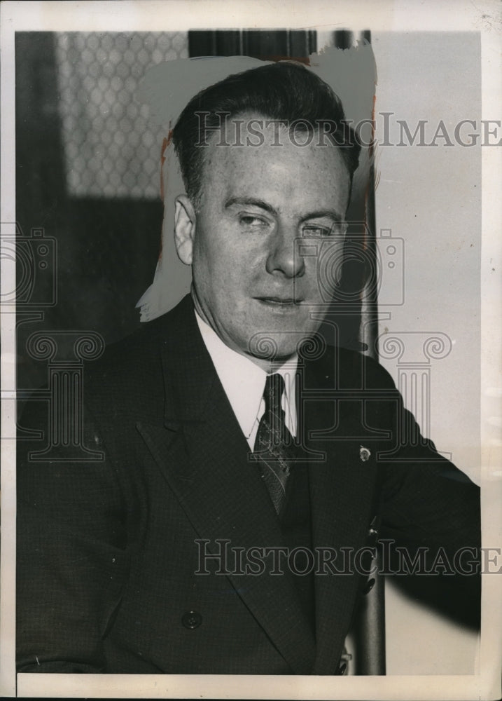 1937 Press Photo Joseph McGurdy labor leader of Baltimore - Historic Images