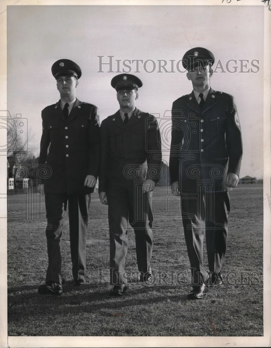 1951 Press Photo Ft Myer Va Pfc Donald Flannery,Cpl Dwight Shipley,Sgt Rbt Ray-Historic Images