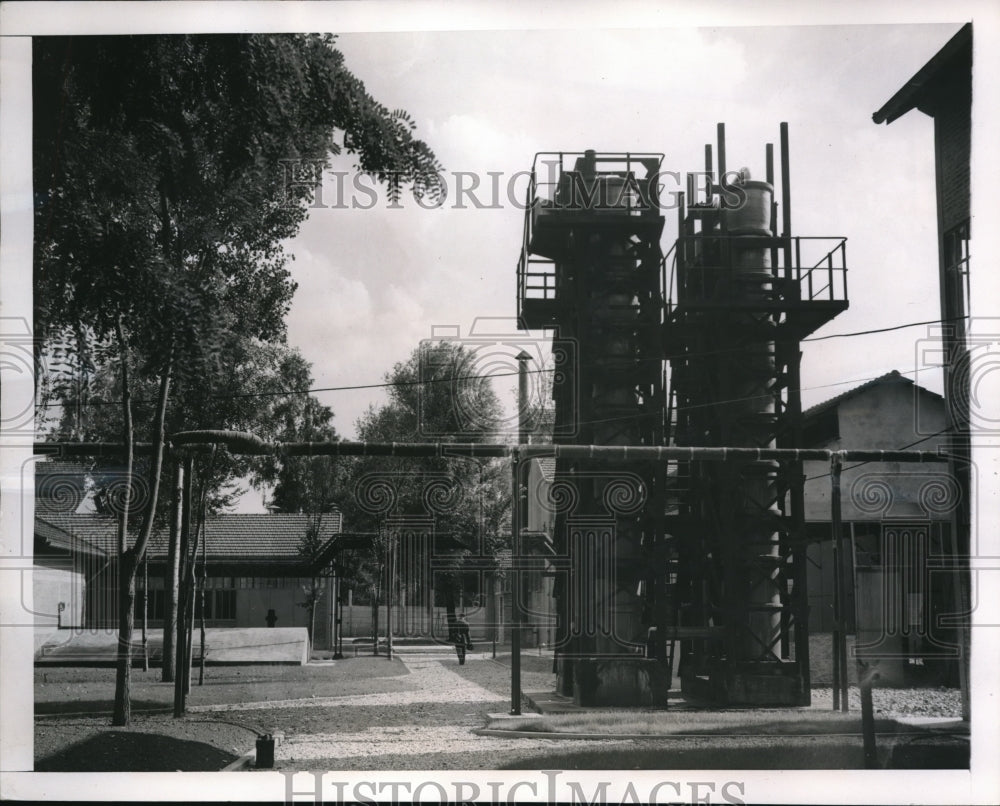 1947 exterior of Le Bouchet Works uranium plant near Paris-Historic Images