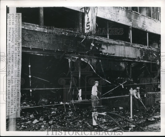 1950 Fire Damage, JC Penney, Huntington W. VA-Historic Images